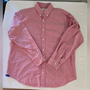 Alynn, Lucas Classic Fit, Men's Button Down Shirt, Red Size XL, 17-17.5 Neck